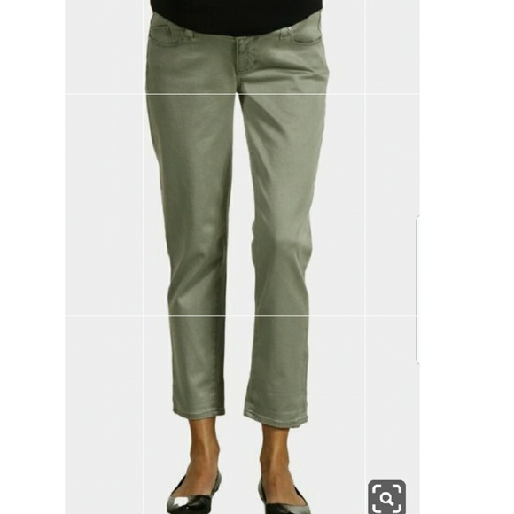 New Paige Chandler P.D.Venice Crop Maternity Jeans - Picture 3 of 9